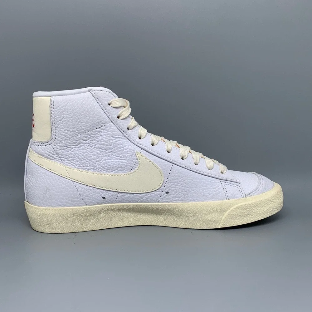 Nike Blazer Mid 77 Vintage Popcorn‎ White Skate Shoes CW6421-100 Men Sz 7